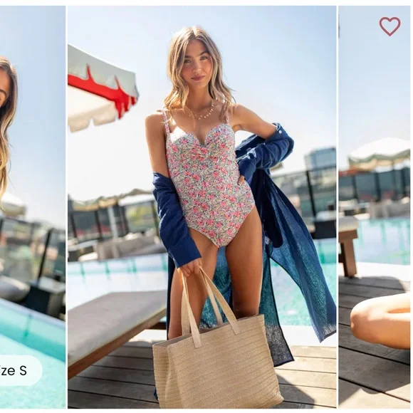 Floral One Piece Swimsuit - Picture 5 of 5